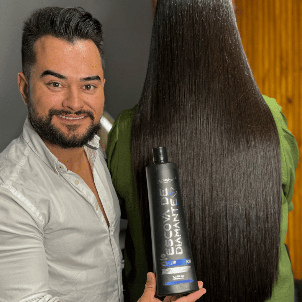 Escova de Diamante 1L- Alisamento Natural Sem Formol, Hidrata e Matiza
